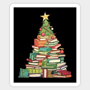 Christmas book tree Magnet